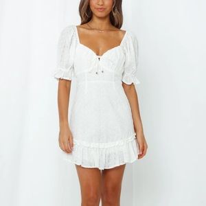 Hello Molly White Mini Dress